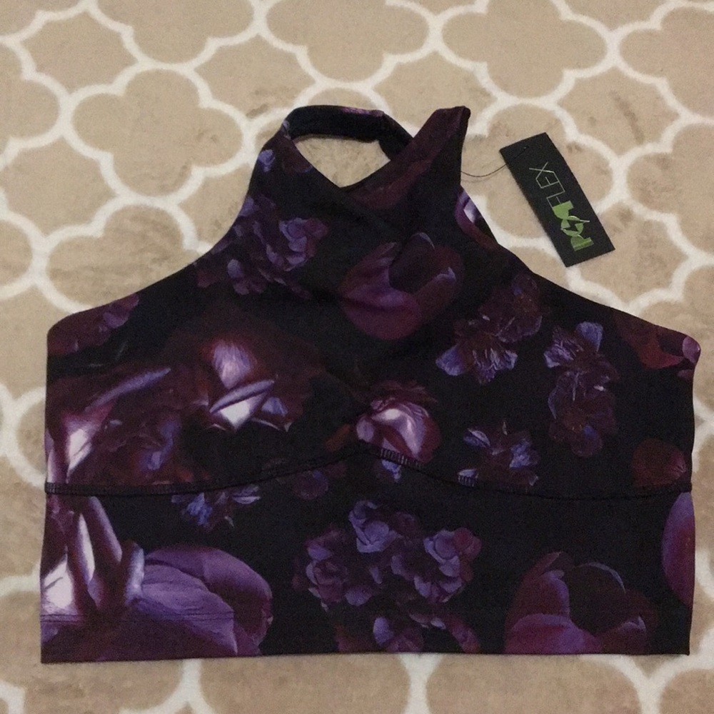 Popflex Dark Bloom Crop Top
